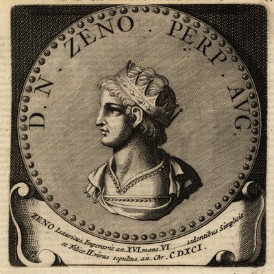 Portrét římského císaře Zeno. od Netherlandish School