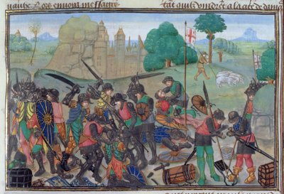 Roy 15 EI f.335 Křesťané a Saracéni bojující, z 