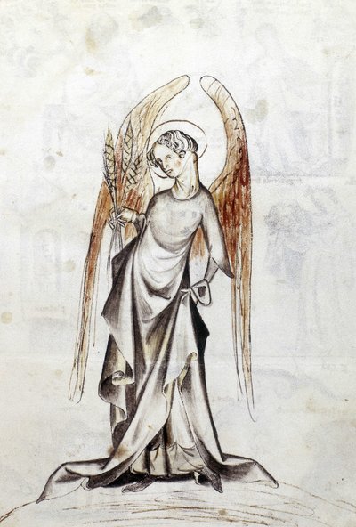 Sloane 3983 f.23 Znamení zvěrokruhu Panna (vellum) od Netherlandish School