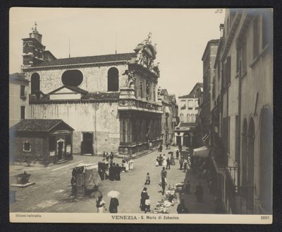 Exteriér Santa Maria Zobenigo v Benátkách Venezia - S. Maria di Zobenico (název na objektu) od Neue Photographische Gesellschaft