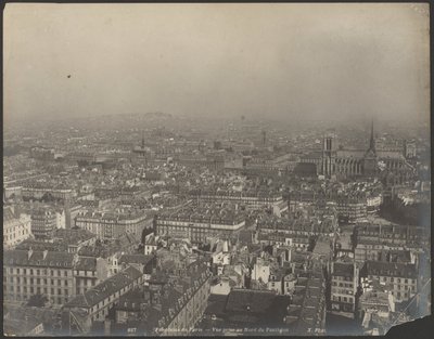 Panorama Paříže - Pohled ze severu na Pantheon od Neurdein freres