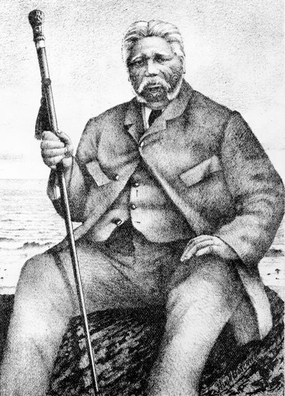 Reihana Waha-nui, ilustrace z „Starověké historie Maoriů“ Johna Whitea, 1897 od New Zealand School