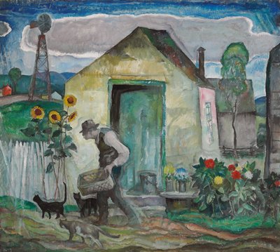 Starý Albert, kolem roku 1928 (olej na plátně) od Newell Convers Wyeth