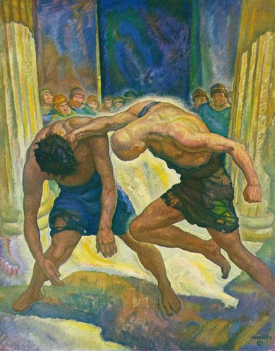 Boj žebráků od Newell Convers Wyeth