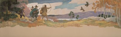 The Turkey Hunters, 1941 od Newell Convers Wyeth