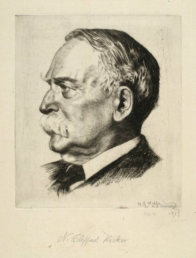 Portrét N. Clifforda Rickera od Newton A. Wells