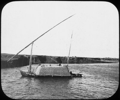 Naložený dahabiyeh, Egypt, c1890 od Newton and Co