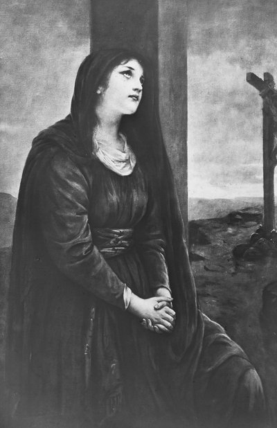 Máří Magdalény sedící pod křížem, konec 19. nebo začátek 20. století od Newton and Co