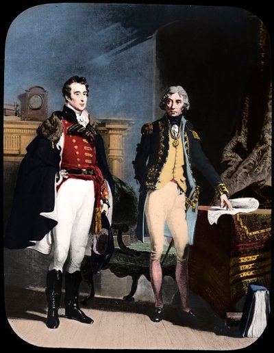 Armáda a námořnictvo, Wellington a Nelson, c1805. od Newton and Co