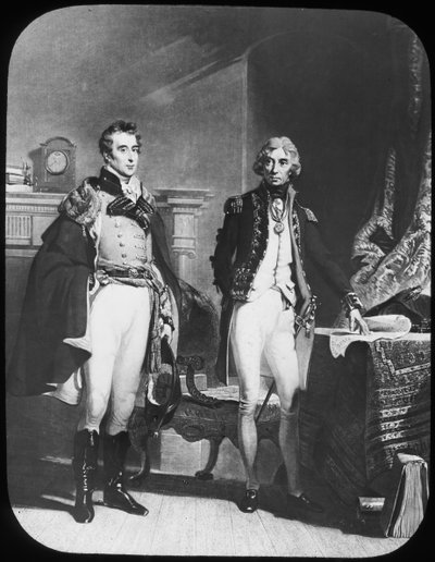 Armáda a námořnictvo, Wellington a Nelson, c1805. od Newton and Co
