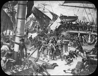 Paluba HMS Victory, 1805 od Newton and Co
