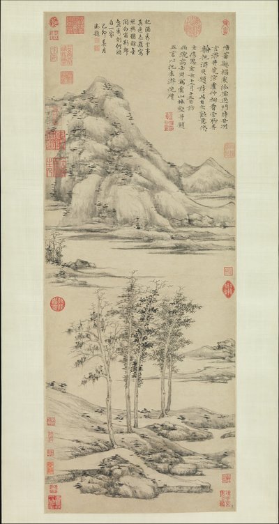 Woods and Valleys of Mount Yu, z roku 1372. od Ni Zan