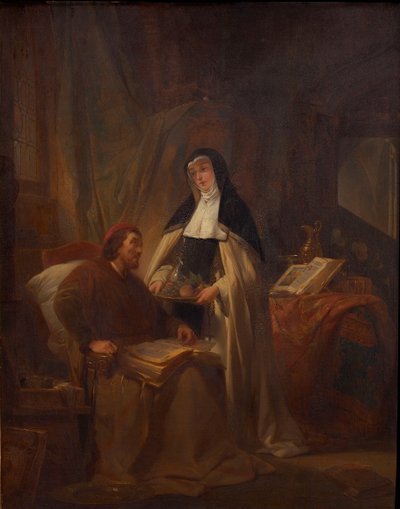 Jeho členství v nemocnici Sint-Jan v Bruggách, od Nicaise de Keyser