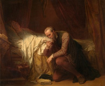 Umělec Michelangelo u smrtelného lože Vittorie Colonny od Nicaise de Keyser