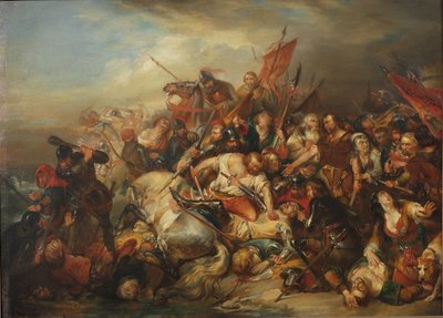 Bitva o Zlaté ostruhy 11. července 1302. od Nicaise de Keyser