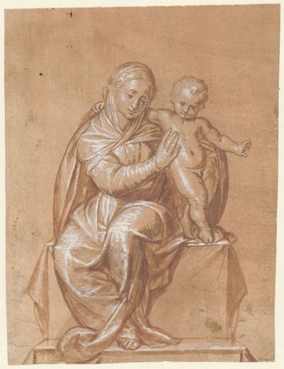 Sedící Madonna s dítětem od Niccolò Giolfino (I)