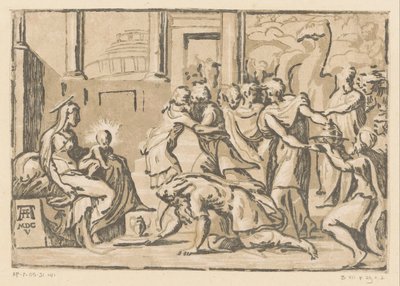 Klanění králů od Niccolò Vicentino (attributed to)