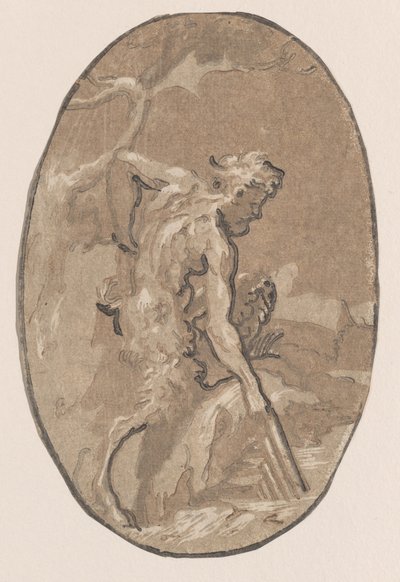 Marsyas čerpající Syrinx z řeky, ca. 1540-50., ca. 1540-50. od Niccolo Vicentino