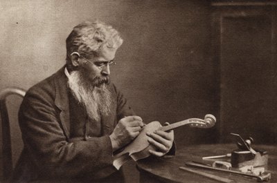 Houslař (čb fotografie) od Nichol Elliot