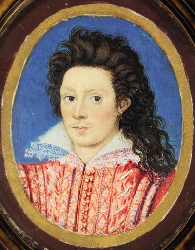 John Harington, druhý lord Harington z Extonu (akvarel na pergamenu) od Nicholas (attr.to) Hilliard