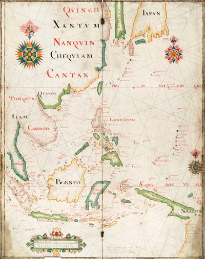 Mapa Východní Indie od Nicholas Comberford