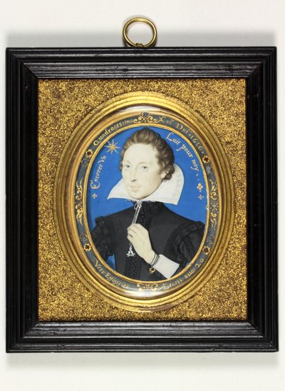 Gentleman jménem Henry Carey, 2. hrabě z Monmouthu od Nicholas Hilliard