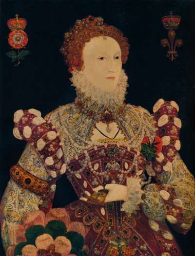 Alžběta I., královna Anglie a Irska, c1574 od Nicholas Hilliard