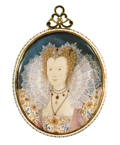 Miniatura neznámé dámy od Nicholas Hilliard