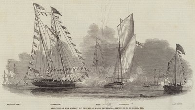 Přijetí Jejího Veličenstva Royal Yacht Squadron od Nicholas Matthews Condy