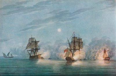Zajetí Badere-I-Zaffér, c1809 od Nicholas Pocock