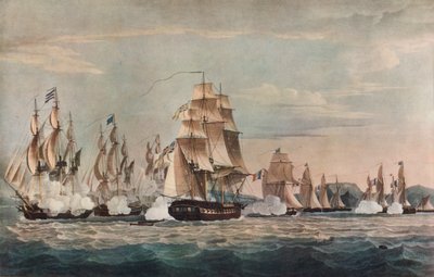 Zajetí Sparviére, c1811 od Nicholas Pocock