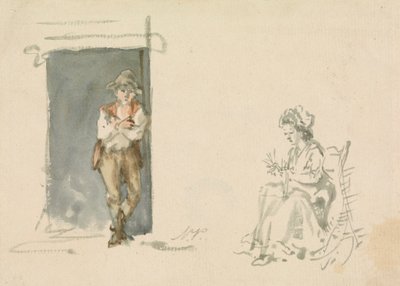 Studie postavy: Chlapec stojící od Nicholas Pocock