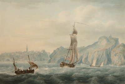 Port of Tenby (akvarel na papíře) od Nicholas Pocock