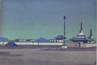 Batukhalka, hlavní město Vnitřního Mongolska, 1936 od Nicholas Roerich