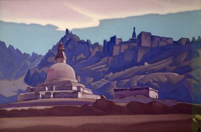 Pohřební mohyla, Ladakh, 1937 od Nicholas Roerich
