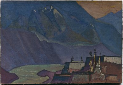 Řeka Chandra, 1932 od Nicholas Roerich
