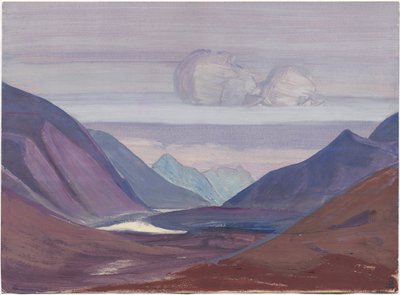 Chandra River, studie, 1931 od Nicholas Roerich