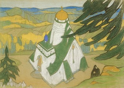 Kresba počátku 20. století od Nicholas Roerich