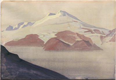 Elbrus, Kavkaz, list alba, 1933 od Nicholas Roerich