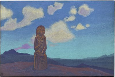 Strážce kalicha, Mongolsko, 1937 od Nicholas Roerich