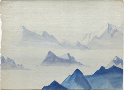 Himaláje, list alba, 1933/34 od Nicholas Roerich