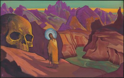 Issa a lebka obra, 1932 od Nicholas Roerich