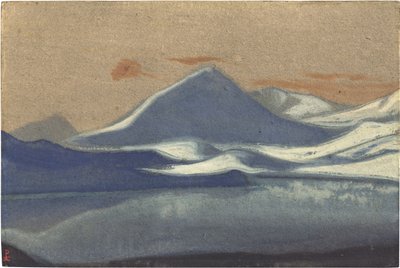 Lahaul (Lahul) par Roerich, Nicholas (1874-1947). Tempera na kartonu, rozměr : 30,5x45,7 od Nicholas Roerich
