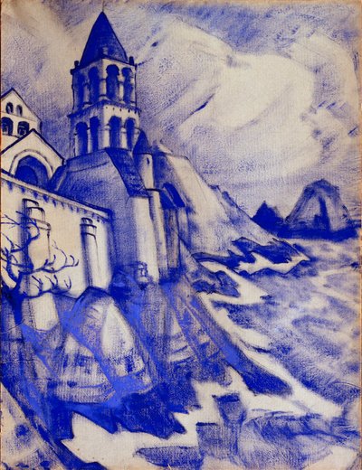 Přípravná výzdoba pro hru "Princezna Maleine" od Maurice Maeterlincka, 1913 od Nicholas Roerich