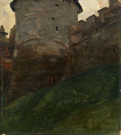Novgorodská kremelská věž, c. 1903 od Nikolai Konstantinowitsch Roerich
