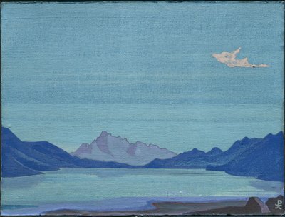 Tibetská jezera, 1933 od Nicholas Roerich
