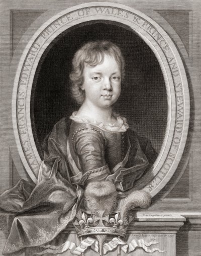 Princ James Francis Edward Stuart od Nicholas de (after) Largilliere