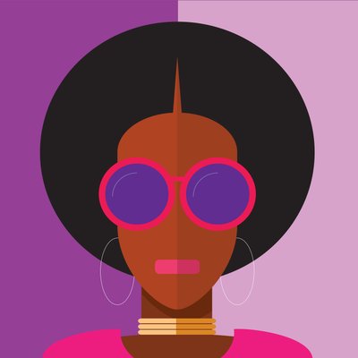Afro Girl, 2020 (digitální) od Nick Diggory