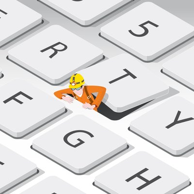 The Keyboard Cleaner, 2023 (digitální) od Nick Diggory