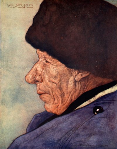Mužská hlava, Volendam, 1904 od Nico Jungman